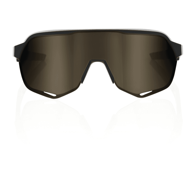 100% S2 Matte Black – Soft Gold Mirror Lens
